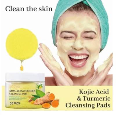 Pads Nettoyants au Curcuma et Acide Kojique