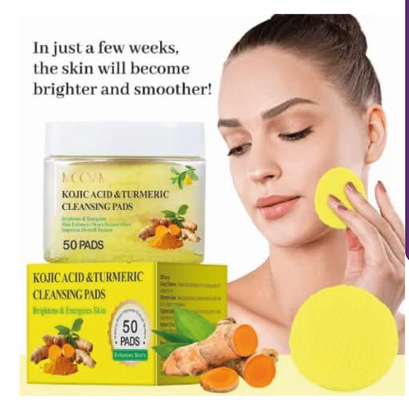 Pads Nettoyants au Curcuma et Acide Kojique