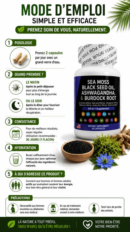 SEA MOSS BLACK SEED OIL
