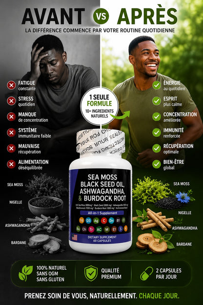 SEA MOSS BLACK SEED OIL